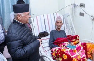 प्रधानमन्त्री ओलीका बुबा अस्पताल भर्ना