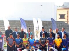 धरहरा परिसरबाट एनपीएलको ट्रफी अनावरण