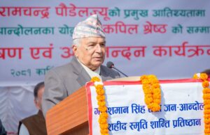 यही व्यवस्थामै संभावनाहरूको खोजी गर्न जरुरी छः राष्ट्रपति पौडेल