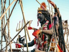 ‘बलिदान’ छायाङ्कनका लागि कालिमाताको भव्य मूर्ति निर्माण