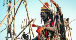 ‘बलिदान’ छायाङ्कनका लागि कालिमाताको भव्य मूर्ति निर्माण