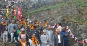 गोरखाबाट एकीकरण पदयात्रामा निस्कियो नेपाली सेनाको टोली