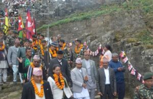 गोरखाबाट एकीकरण पदयात्रामा निस्कियो नेपाली सेनाको टोली