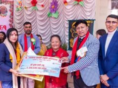 पत्रकार शर्मासहित विभिन्न व्यक्ति सम्मानित