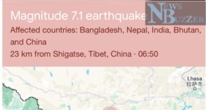 काठमाडौँमा शक्तिशाली भूकम्पको धक्का