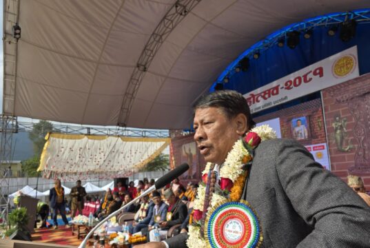 अर्थतन्त्रलाई समृद्ध बनाउन कृषि उत्पादनमा जोड दिनुपर्छ : मन्त्री सिंह