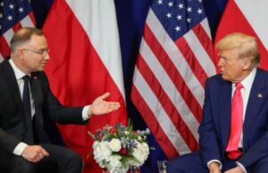 पोल्यान्डका राष्ट्रपति डुडा र ट्रम्पबिच भेटवार्ता