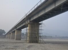 बागमती पुलको बिम चर्किएपछि मर्मत थालियो