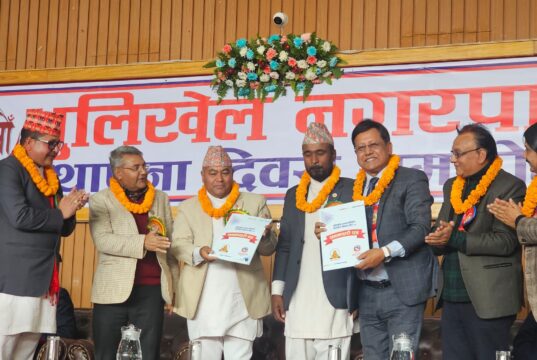 चलचित्र विकास बोर्ड र धुलिखेल नगरपालिकाबिच जग्गाका लागि सम्झौता