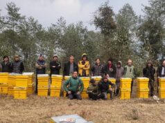 खार्मीका ३६ किसानलाई आधुनिक मौरीका घार