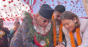 प्रचण्डद्वारा गुल्मीमा हेलिप्याड र पिस पार्कको उद्घाटन