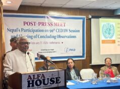 महिलाविरुद्ध हुने सबै प्रकारका विभेद हटाउन सरकार प्रतिबद्ध छ : मन्त्री सुडी