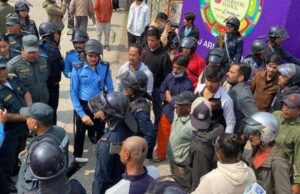 पोखरामा झडप, केही प्रदर्शनकारी र नगर प्रहरी घाइते