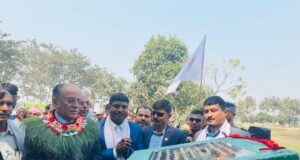 प्रचण्डद्वारा रुपन्देहीको जमुहानी पोखरा ताल पार्कको शिलान्यास